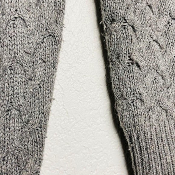 J CREW Cable Knit Wool Rabbit Hair Blend Sweater S - Picture 5 of 5